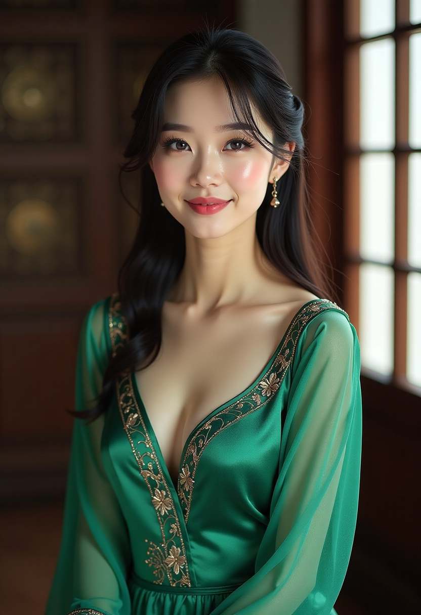 荷花灯下